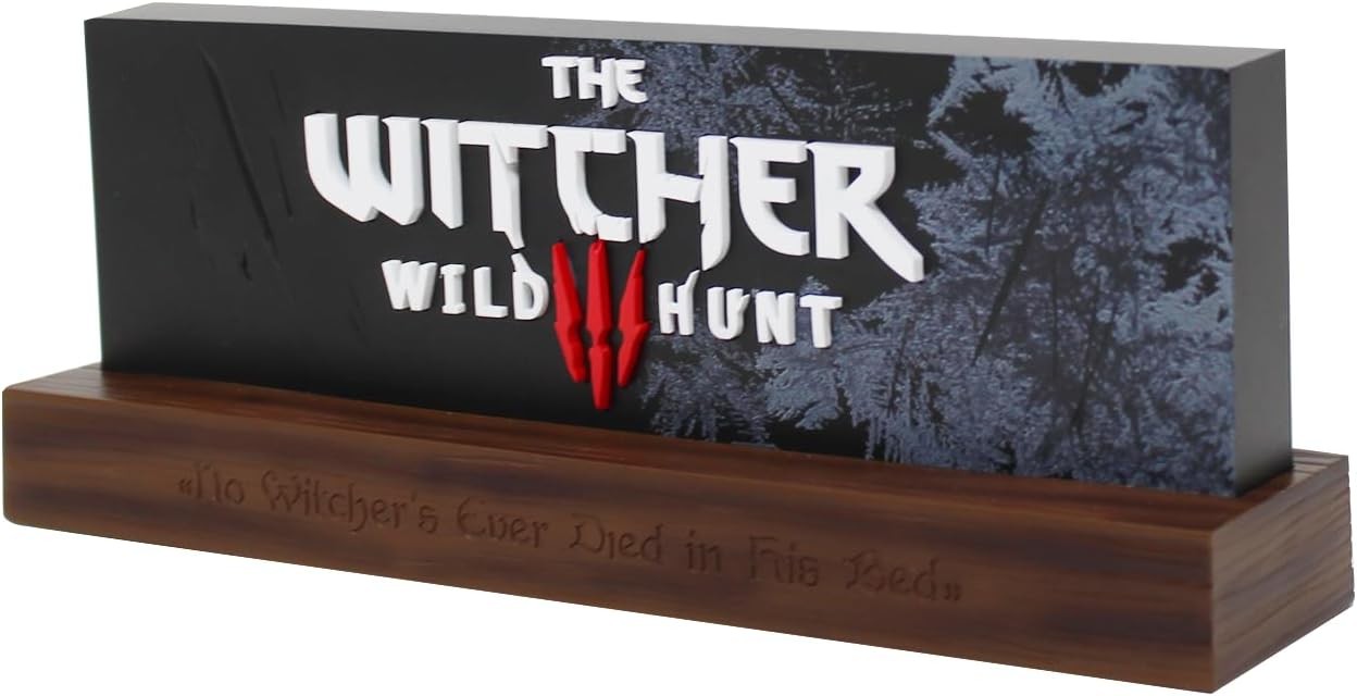 The Witcher Wild Hunter LED-Lampe-Logo 22 cm