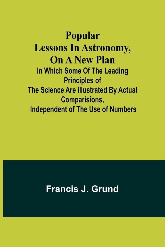 Popular lessons in astronomy on a new plan