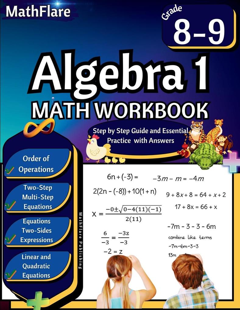 Algebra 1 Workbook 8th and 9th Grade