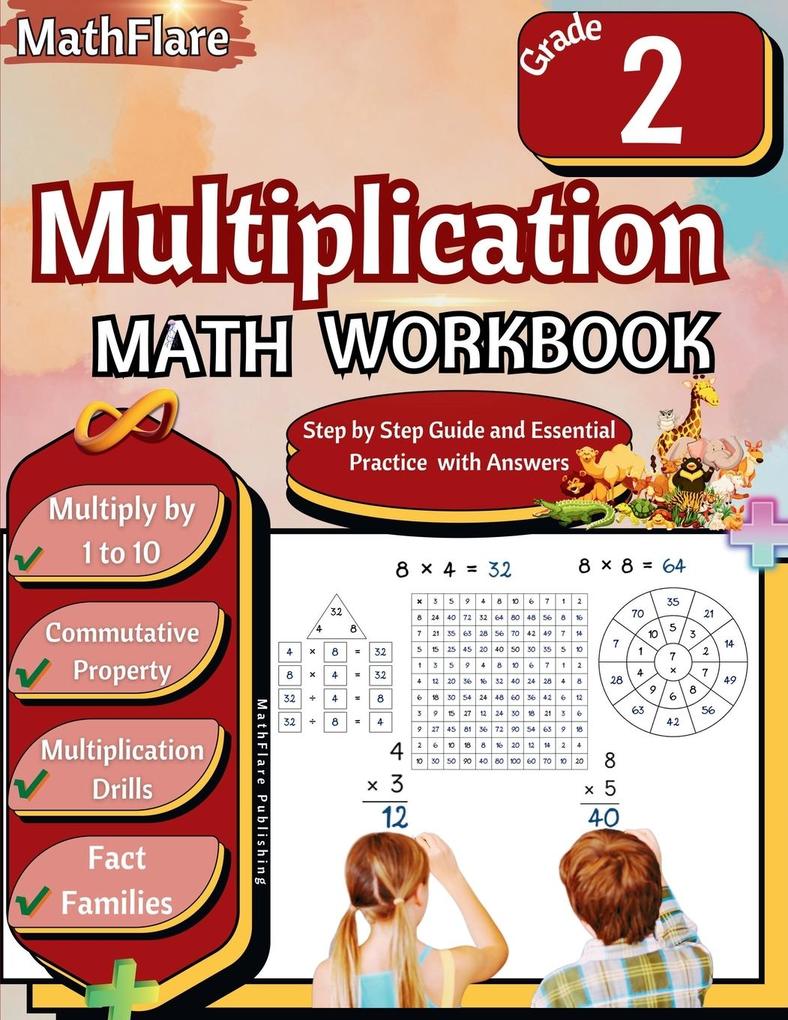 Multiplication Math Workbook 2nd Grade