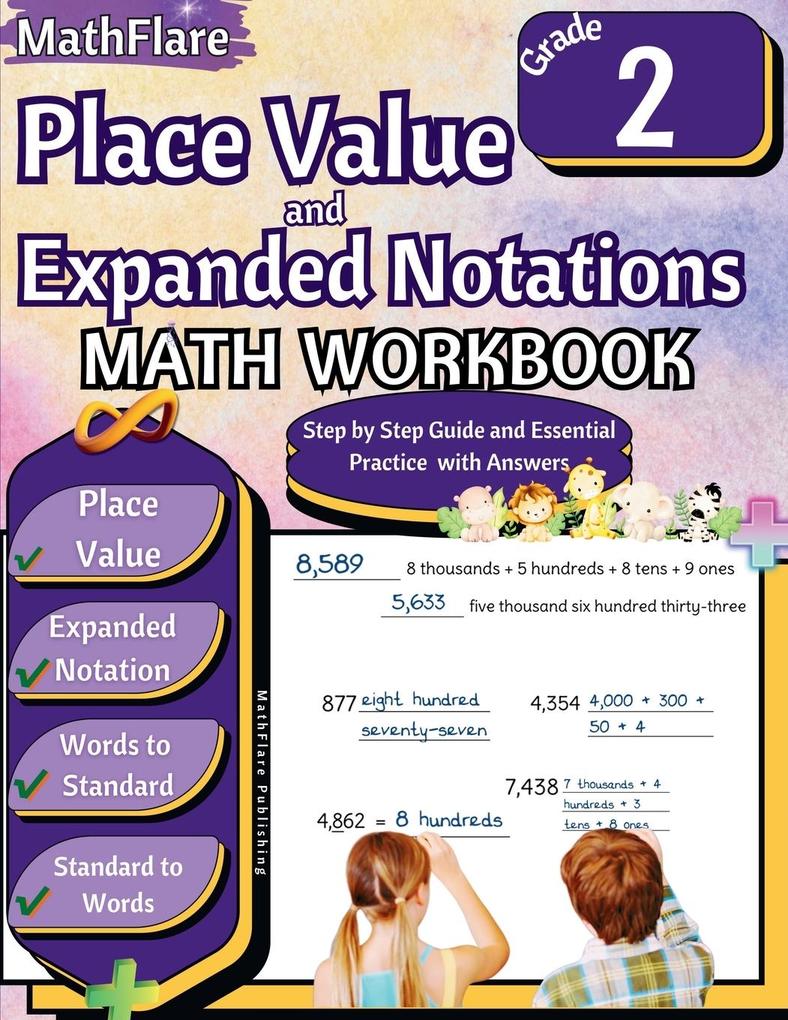 Place Value and Expanded Notations Math Workbook 2nd Grade