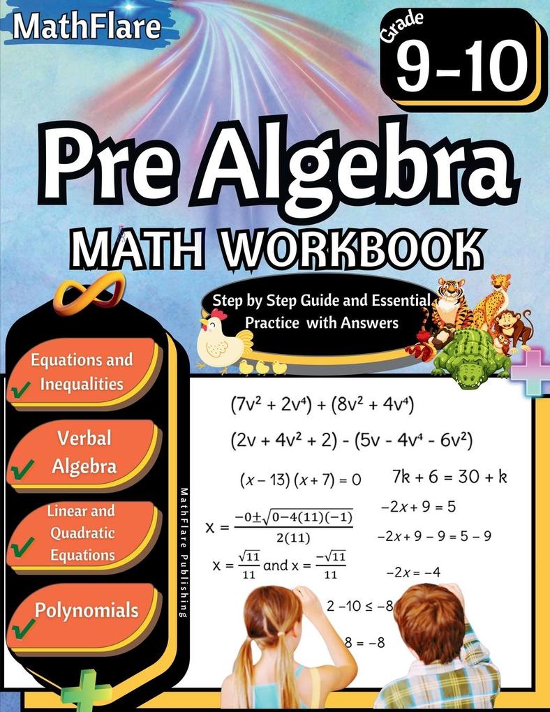 Pre Algebra Workbook 9th and 10th Grade