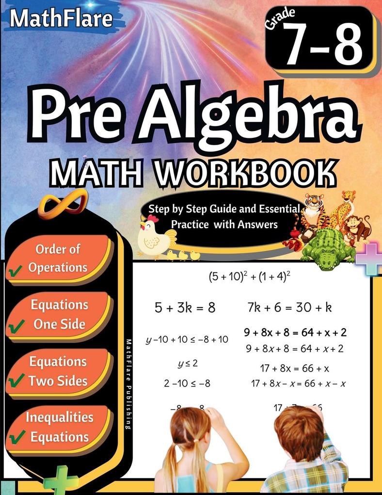 Pre Algebra Workbook 7th and 8th Grade