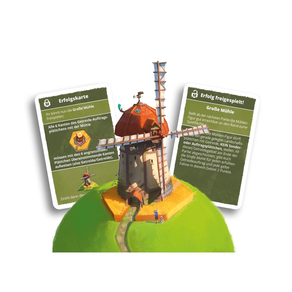 Pegasus 90023G - Dorfromantik Das Brettspiel: Große Mühle Mini-Erweiterung
