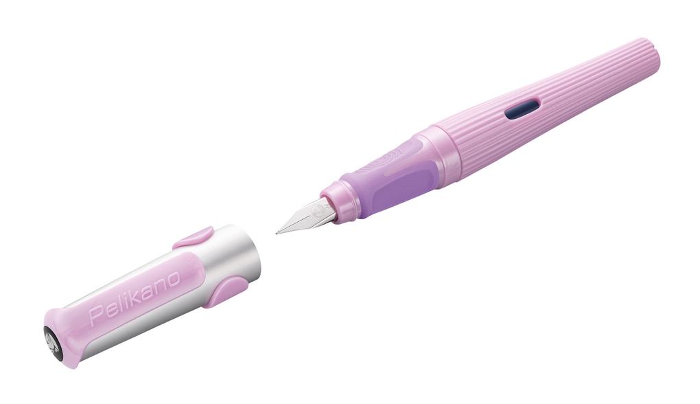 Pelikan Füller Pelikano® structure für Rechtshänder Pink Feder M