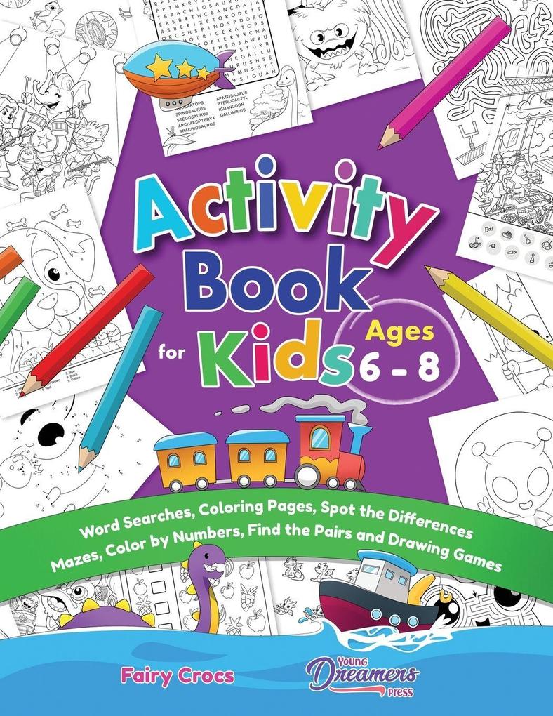 Activity Book for Kids Ages 6-8