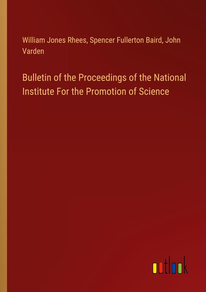 Bulletin of the Proceedings of the National Institute For the Promotion of Science