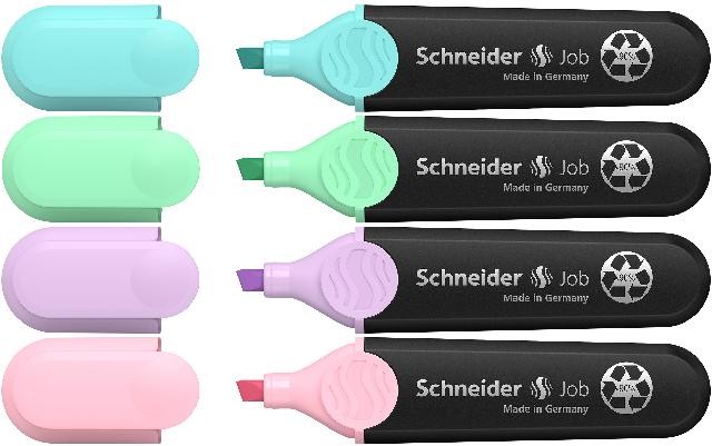 Schneider Textmarker Job Pastell 4er Set