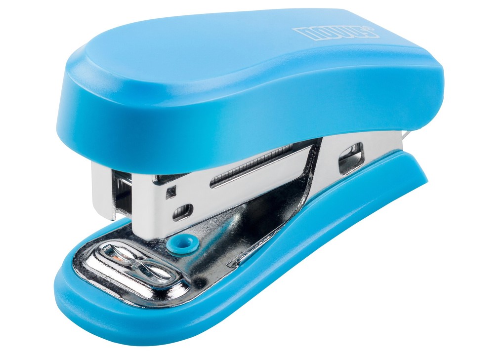 NOVUS Heftgerät Mini bis 12 Blatt blau