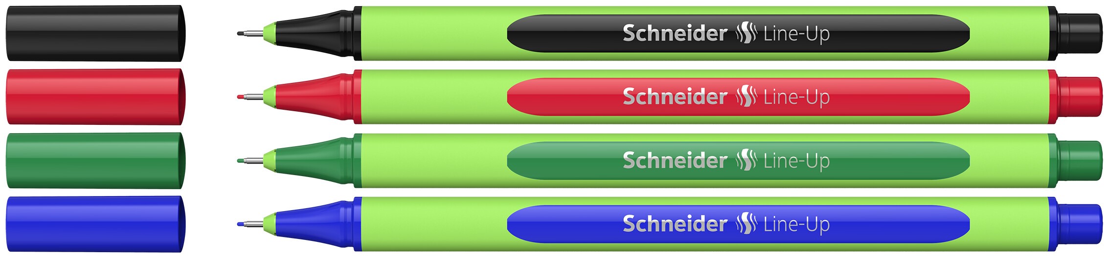 Schneider Fineliner Line-Up - 0,4 mm, 4 Stück, sortiert