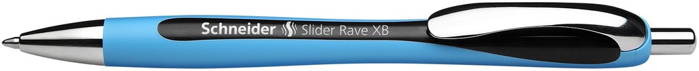Schneider Kugelschreiber Slider Rave - XB, schwarz (dokumentenecht)