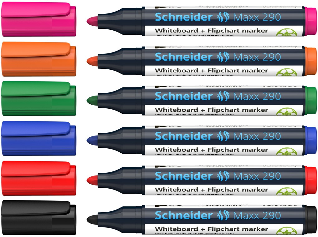 Schneider Whiteboard-Marker Maxx 290 6er Set sortiert 5+1 Aktion