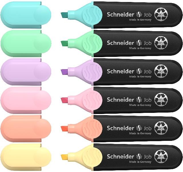 Schneider Textmarker Job Pastell 6er Set
