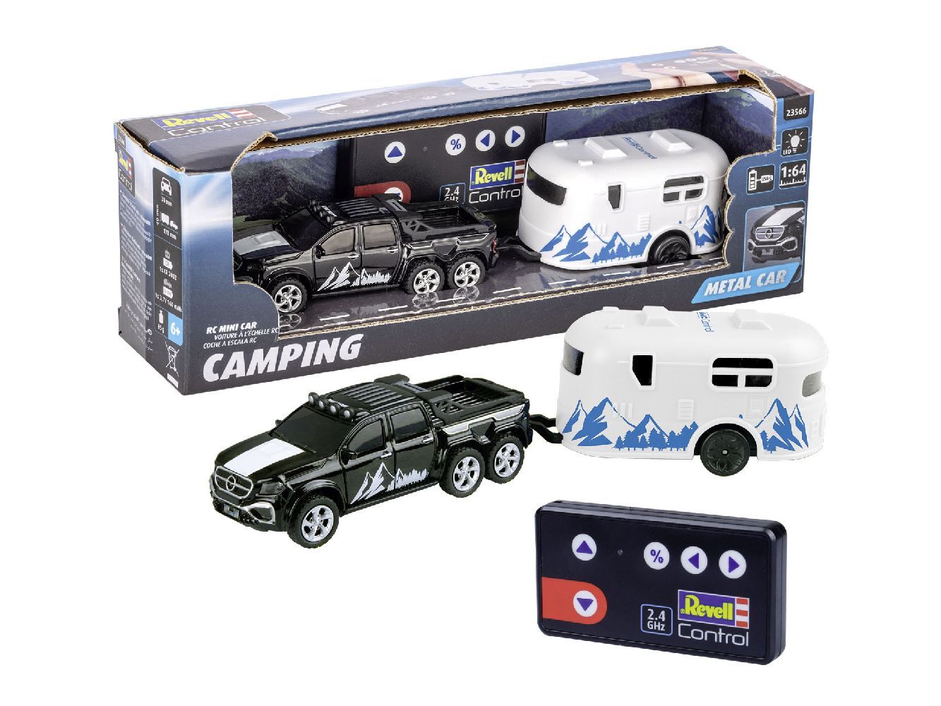 Revell Control - Mini Rc Car Mit Wohnwagen