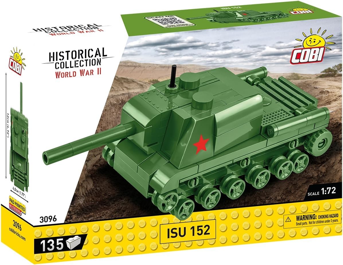 COBI Historical Collection 3096 - ISU 152 Panzer WWII 1:72 Bausatz 135 Klemmbausteine
