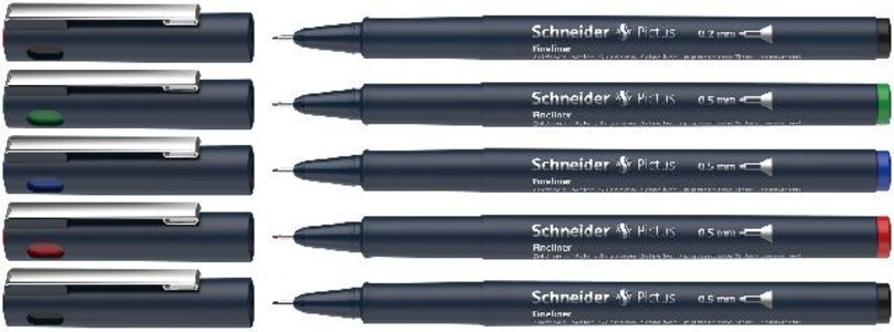Schneider Fineliner Pictus 5er set