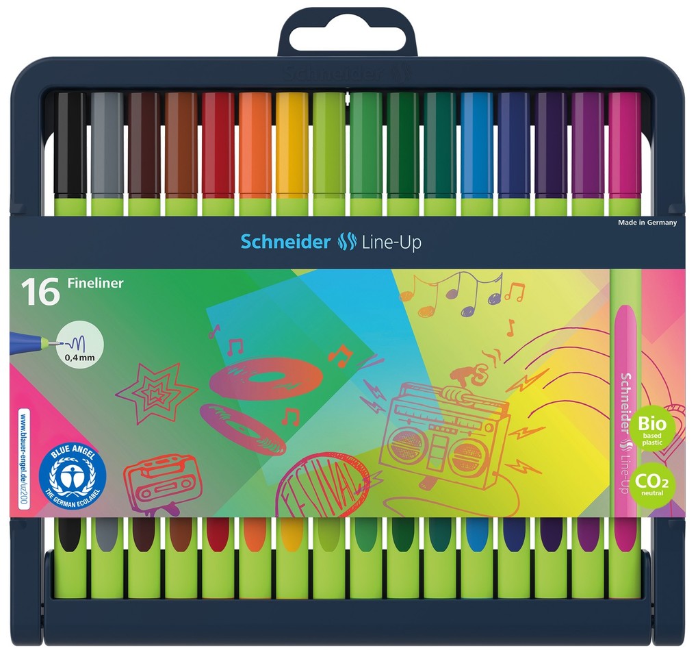 Schneider Fineliner Line-Up 0.4 mm 16er Set