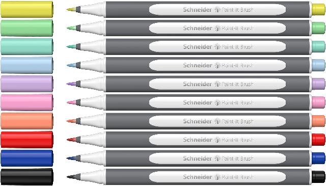 Schneider Brushpen Paint-It 070 sortiert 10er Set