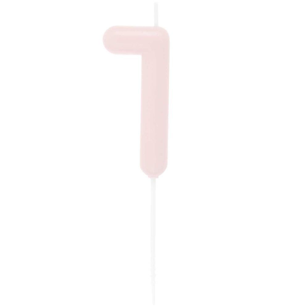 Zahlenkerze 1 Rosa