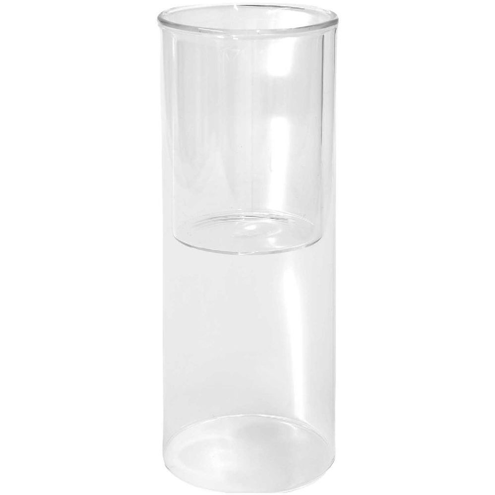 Glas-Windlicht 25cm/Ø 95 cm für Kerzen Ø 7cm
