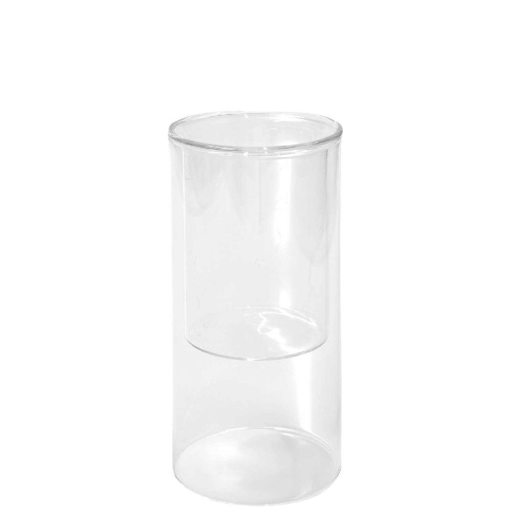 Glas-Windlicht 20 cm/Ø 95 cm für Kerzen Ø 7cm