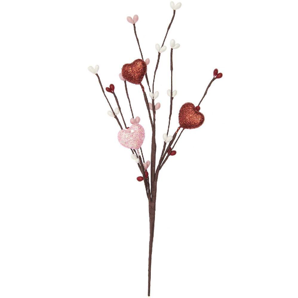 Picker Herz Mix rosa/rot/weiß 26cm