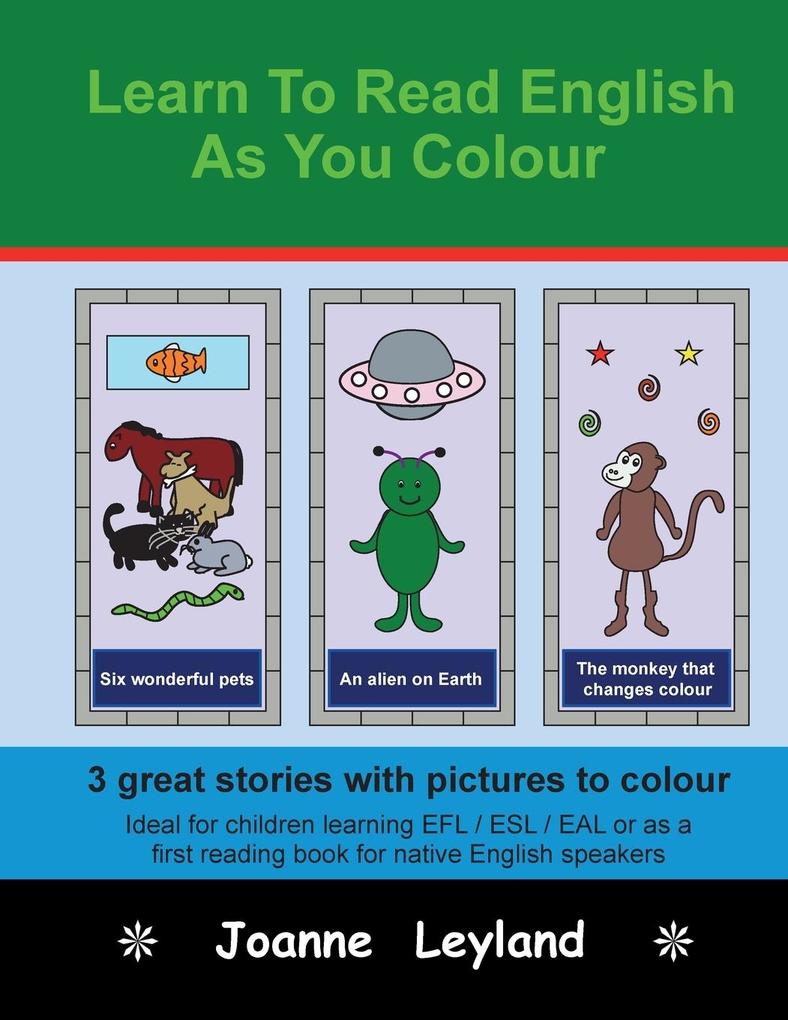 Learn To Read English As You Colour
