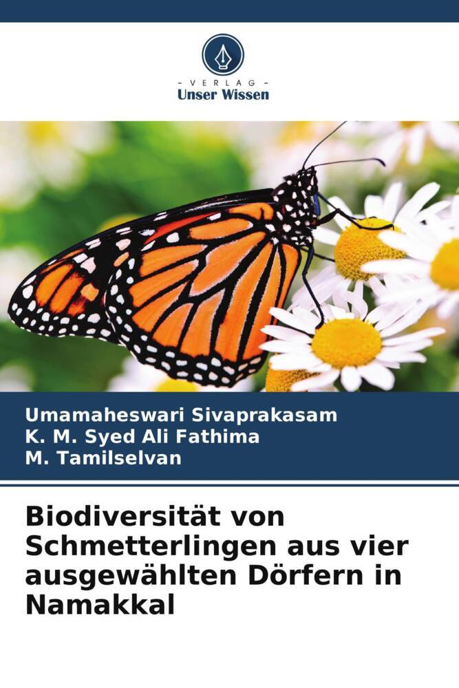 Biodiversität von Schmetterlingen aus vier ausgewählten Dörfern in Namakkal