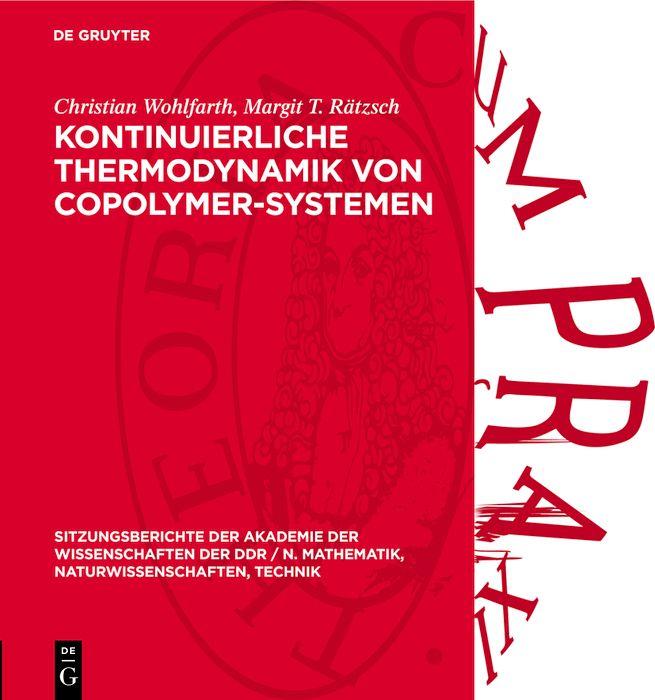 Kontinuierliche Thermodynamik von Copolymer-Systemen