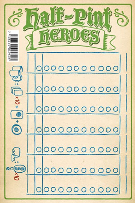 Corax Games 1020860 - Half-Pint Heroes Punkteblock 50 Blatt