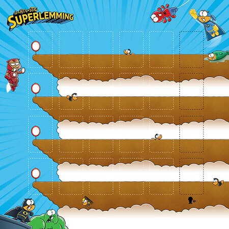 Corax Games 1024318 - Superlemming Deluxe Spielmatte