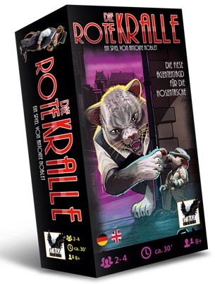 Corax Games 1022462 - Die Rote Kralle Eine Agentenjagd für deine Hosentasche! Krimispiel