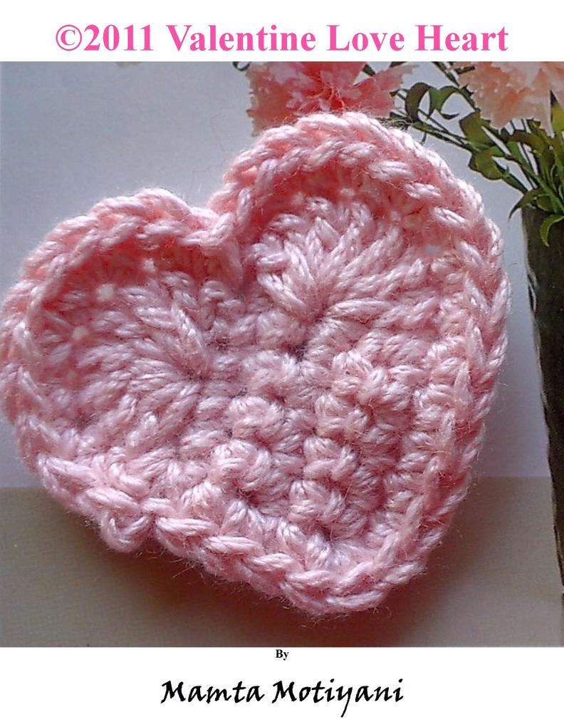 Valentine Love Heart | Crochet Applique Pattern (Easy Crochet Patterns #20)