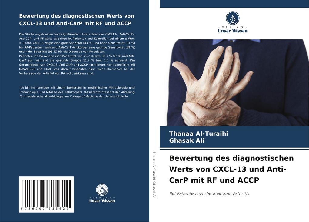 Bewertung des diagnostischen Werts von CXCL-13 und Anti-CarP mit RF und ACCP
