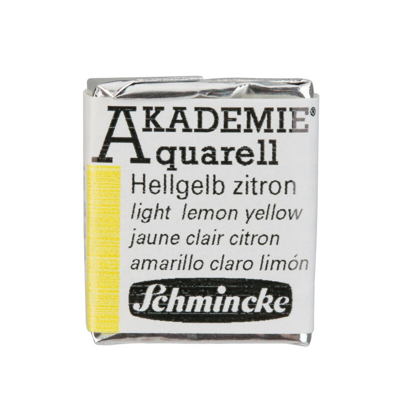 Schmincke Akademie Aquarell 1/2 Näpfchen Hellgelb zitron