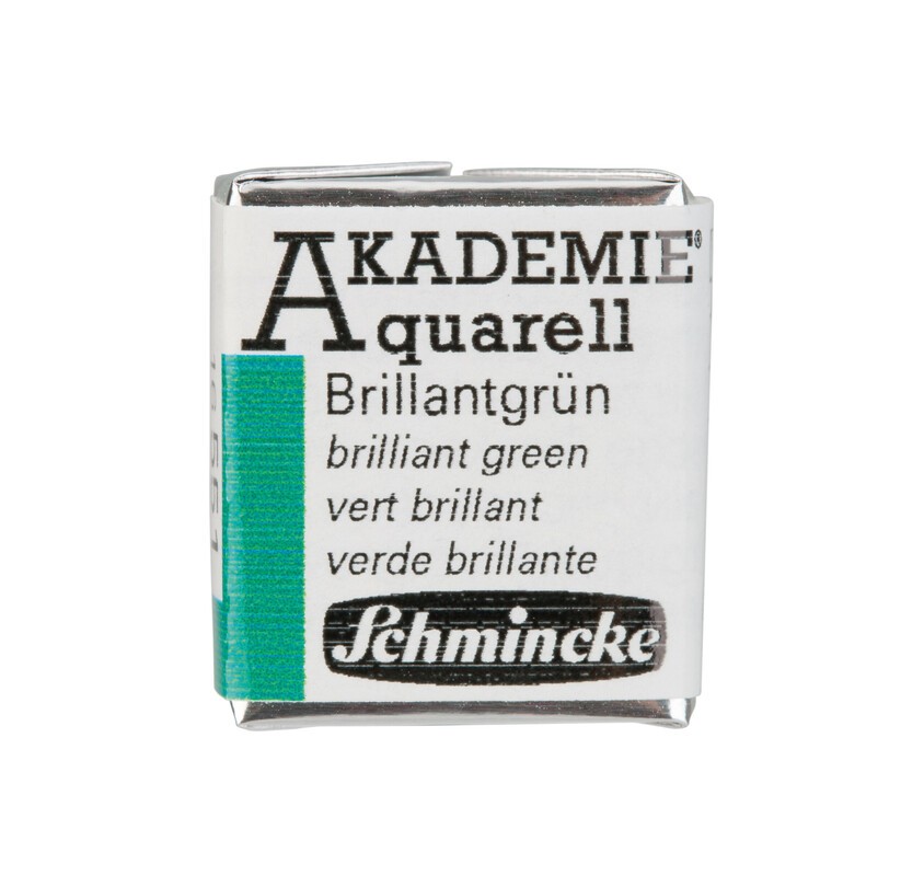 Schmincke Akademie Aquarell 1/2 Näpfchen Brillantgrün