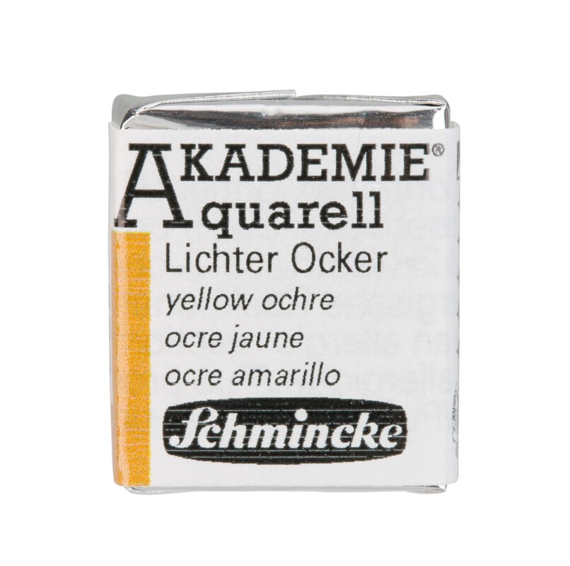 Schmincke Akademie Aquarell 1/2 Näpfchen Lichter Ocker