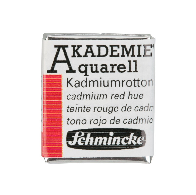 Schmincke Akademie Aquarell 1/2 Näpfchen Kadmiumrotton