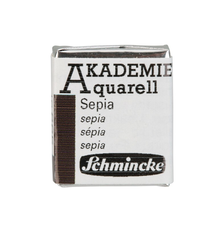Schmincke Akademie Aquarell 1/2 Näpfchen Sepia