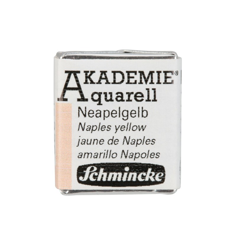 Schmincke Akademie Aquarell 1/2 Näpfchen Neapelgelb