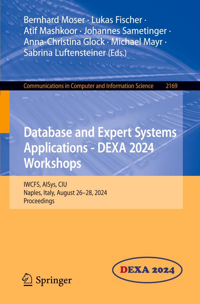 Database and Expert Systems Applications - DEXA 2024 Workshops