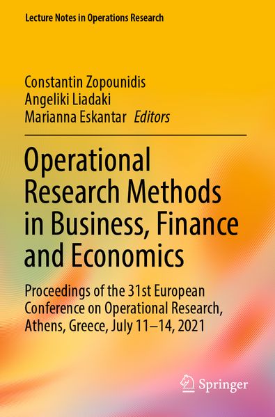 Operational Research Methods in Business Finance and Economics