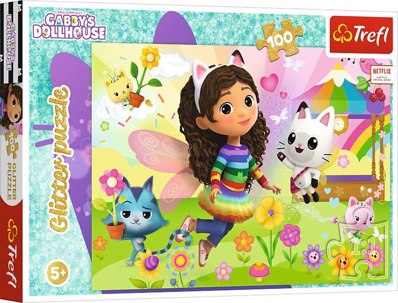 Glitter Puzzle 100 - Gabby's Dollhouse