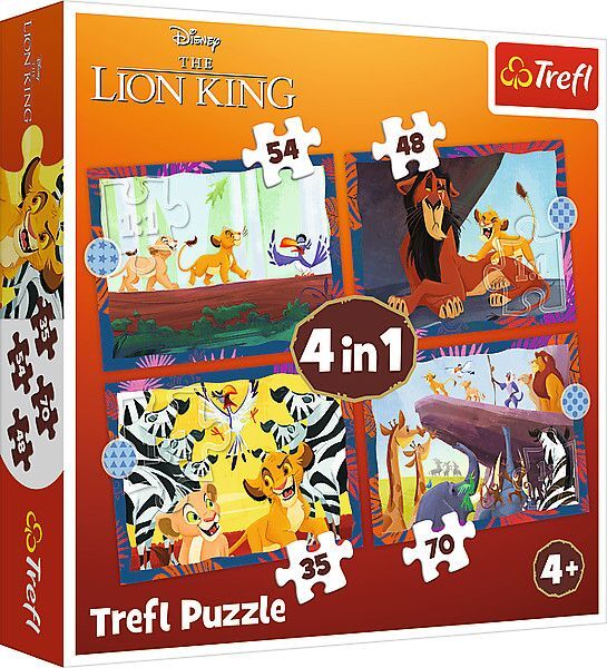 4 in 1 Puzzle - Der König der Löwen