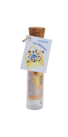 Gläschen mit Anhänger Blumen