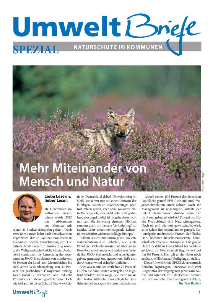Umweltbriefe SPEZIAL - Kommunale Biodiversität