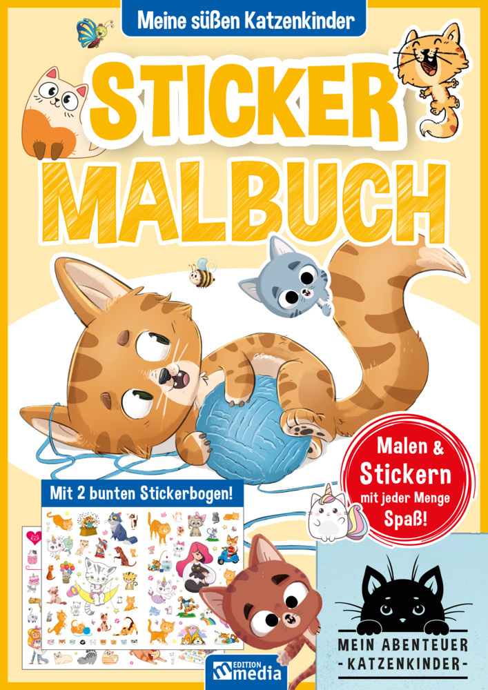 Sticker Malbuch: Katzenkinder