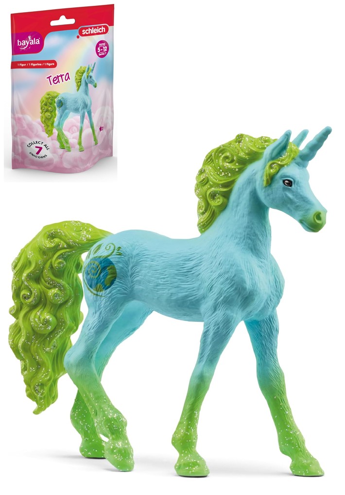 Schleich 70795 - Bayala Einhorn Terra Sammeleinhorn Spielfigur 10x9x2cm