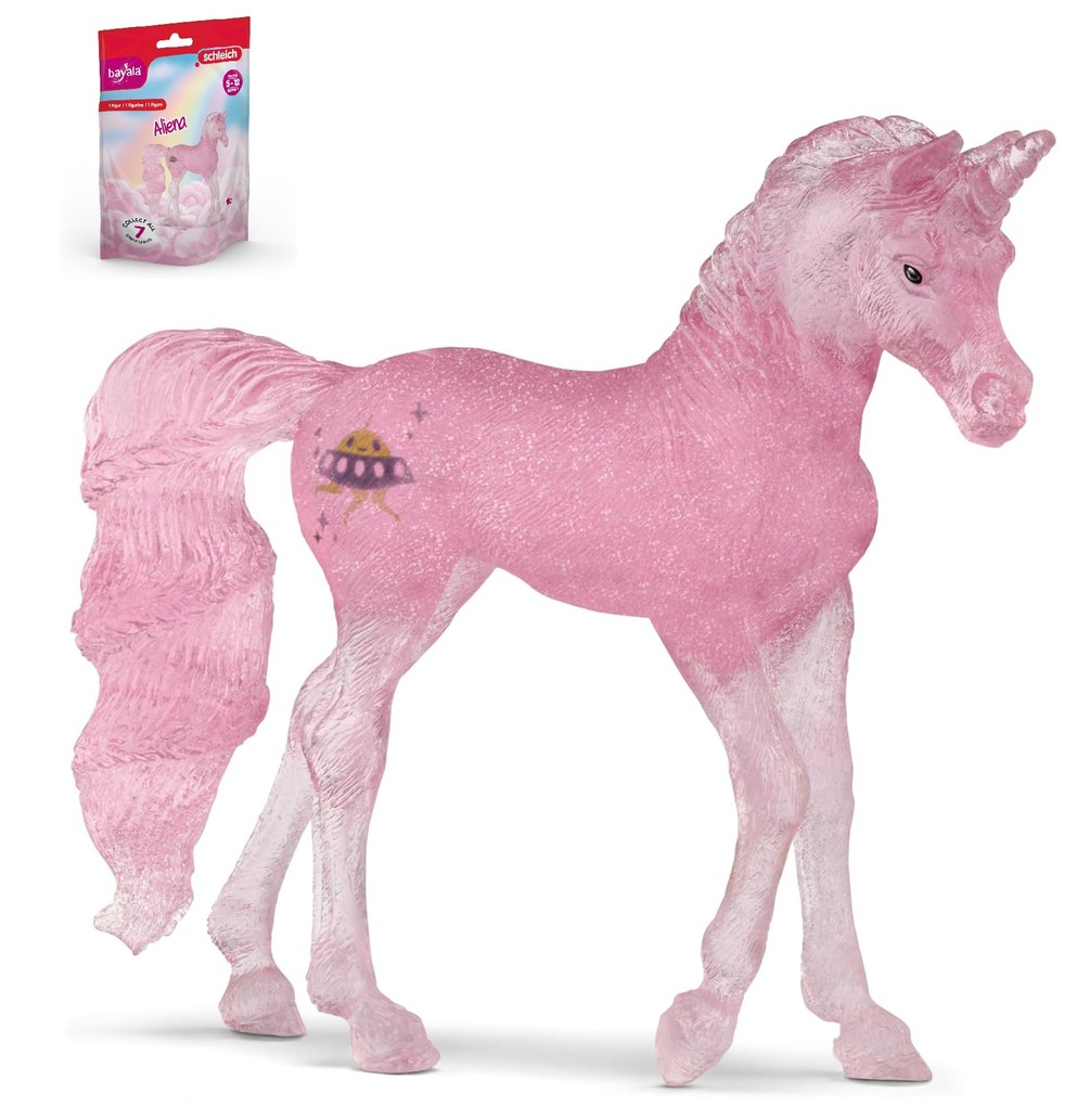 Schleich 70798 - Bayala Einhorn Aliena Sammeleinhorn Spielfigur 9x9x2cm