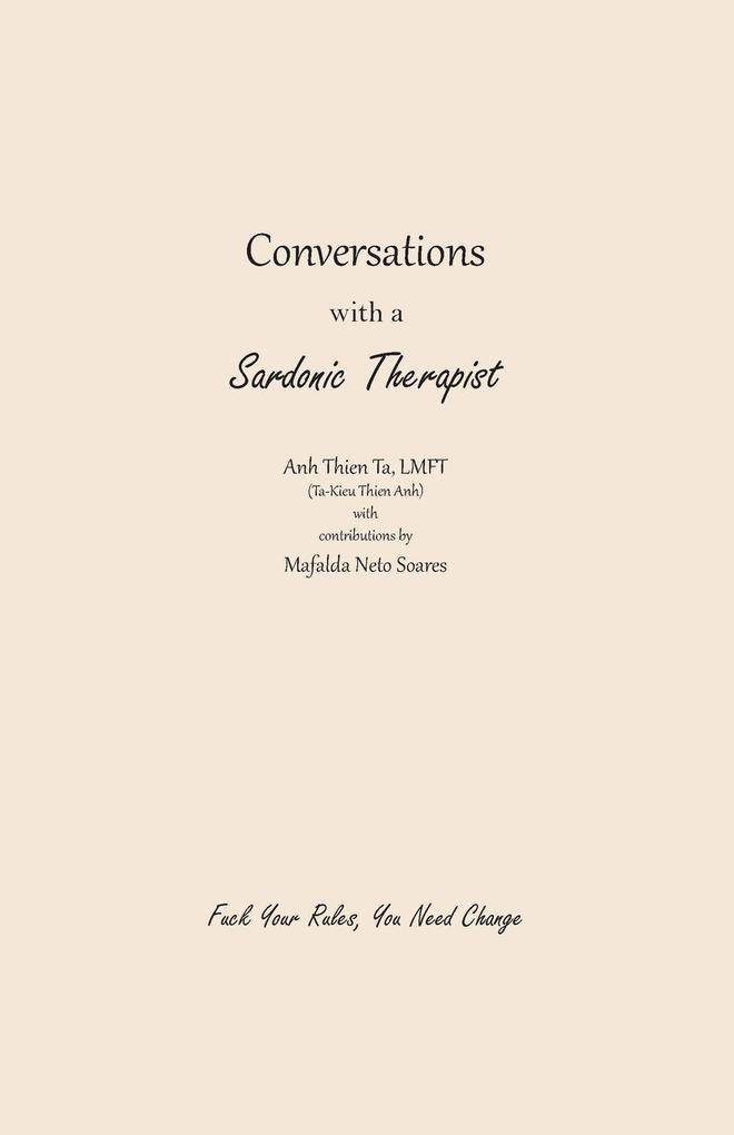 Conversations with a Sardonic Therapist